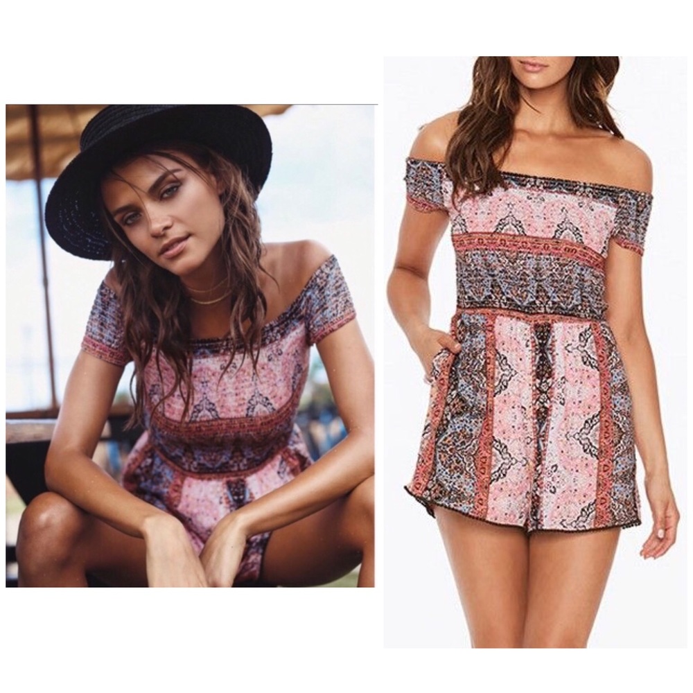 L*Space Rhapsody Nanette Boho Pocket Romper Sz. XS - Picture 1 of 8